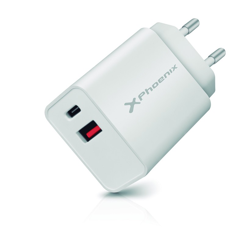 cargador dual smartphone 20w