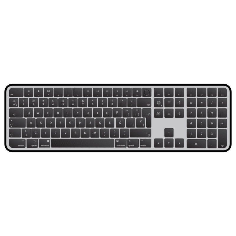teclado inalambrico apple keyboard con touch id/ teclado espacial